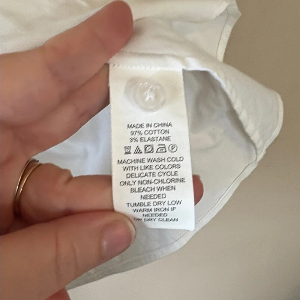 Kate Spade | Broome Street Cotton Poplin Eyelet Button Down Size Small